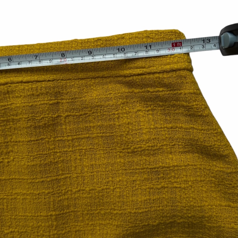 NWT J. CREW blazer and skirt Mustard Gold Textured Size 00​ - Picture 9 of 16